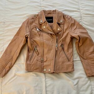 Girl’s Dusty Rose Leather Jacket
